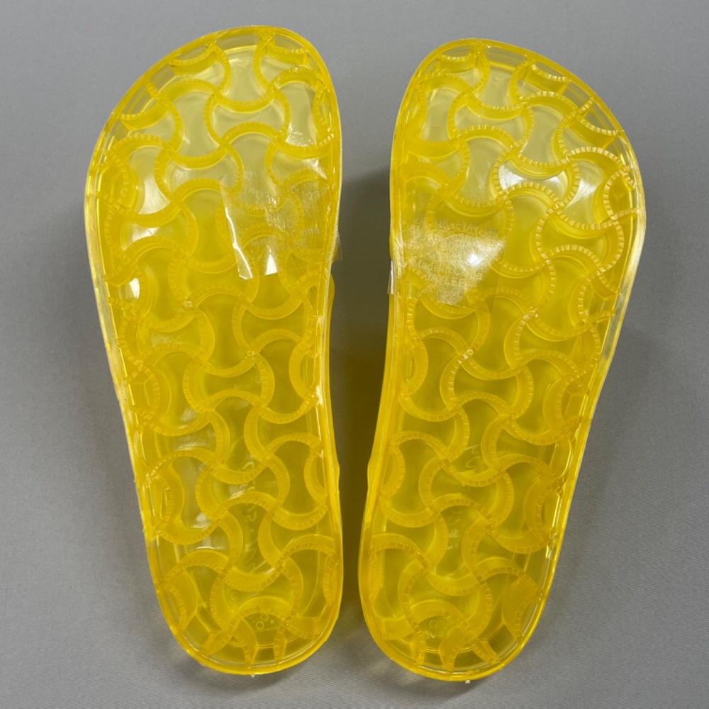 NEW Circus Sam Edelman Shoes Womens 6 yellow Jaylee rubber flip flop sandals - Picture 8 of 9